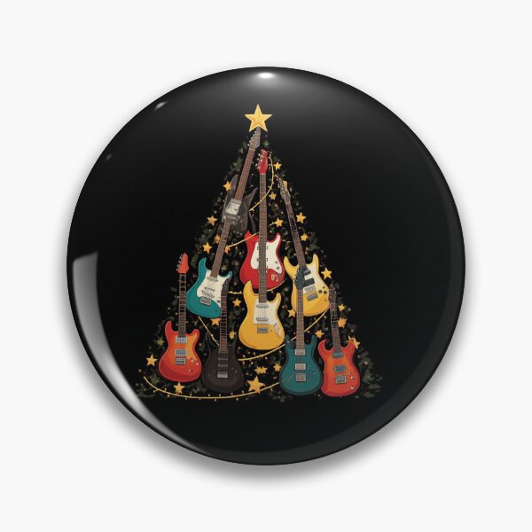 Item preview, Cool Guitar Christmas Tree Guitar Lovers Christmas Tree T-Shirt designed and sold by AFRUKSOODJAI.