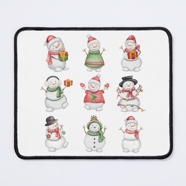 Item preview, Frosty Friends: Nine Snowmen with Hats designed and sold by TeetasticBtque.