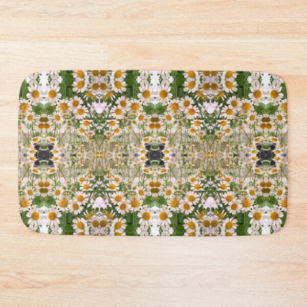 Item preview, Chamomile pattern, white daisy-like flowers designed and sold by flowergirlrosie.