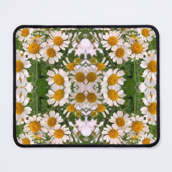 Item preview, Chamomile pattern, white daisy-like flowers designed and sold by flowergirlrosie.