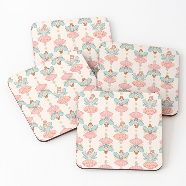 Item preview, Fairy Ballerinas and Stars on Cream Background designed and sold by Elisabeth Coelfen.