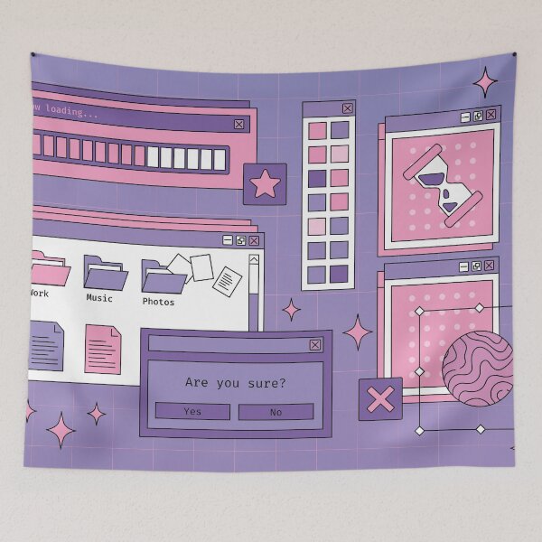 Item preview, retro computer desktop, aesthetic designed and sold by Mauswohn.