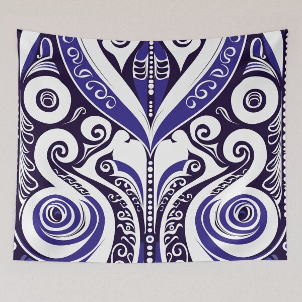 Artikelvorschau, Neuseeland Māori Paua Muster Koru Design 80 entworfen und verkauft von GrinGalore.