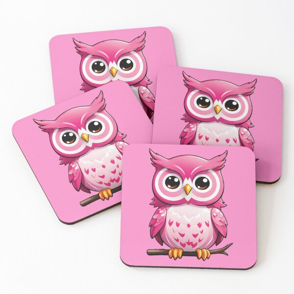 Item preview, Pink Owl Bird designed and sold by Bunmigraphics .