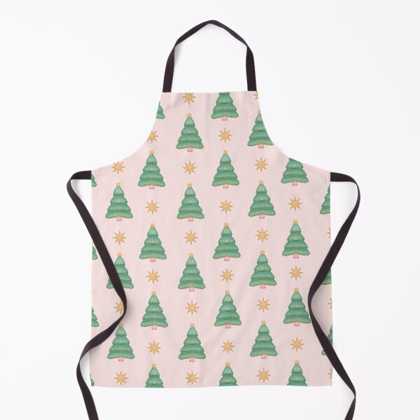 Item preview, Christmas Trees and Stars on Soft Pink designed and sold by Elisabeth Coelfen.
