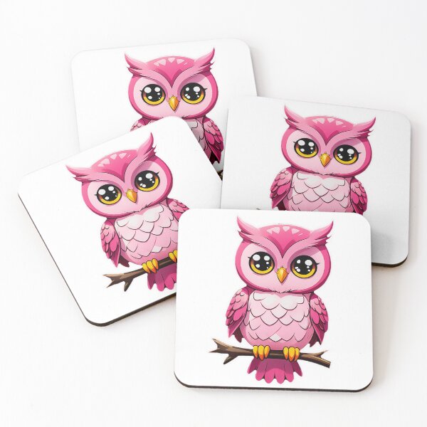 Item preview, Cute Little Pink Owl Sticker designed and sold by Bunmigraphics .