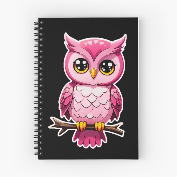 Item preview, Cute Little Pink Owl Sticker designed and sold by Bunmigraphics .