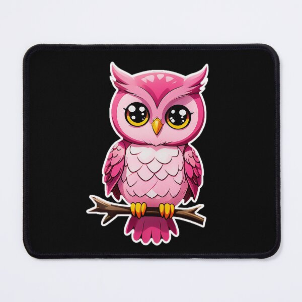 Item preview, Cute Little Pink Owl Sticker designed and sold by Bunmigraphics .