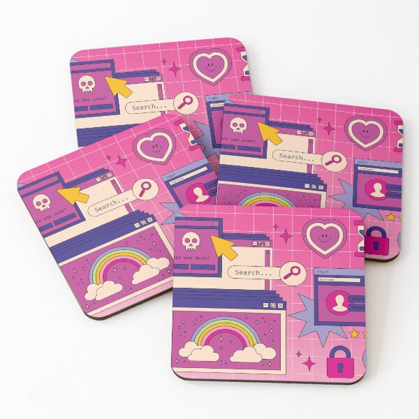 Item preview, retro computer desktop 90s pink designed and sold by Mauswohn.