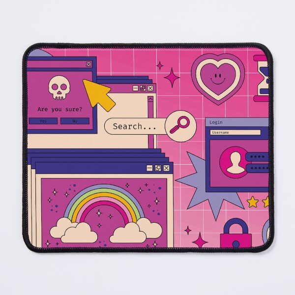 Item preview, retro computer desktop 90s pink designed and sold by Mauswohn.