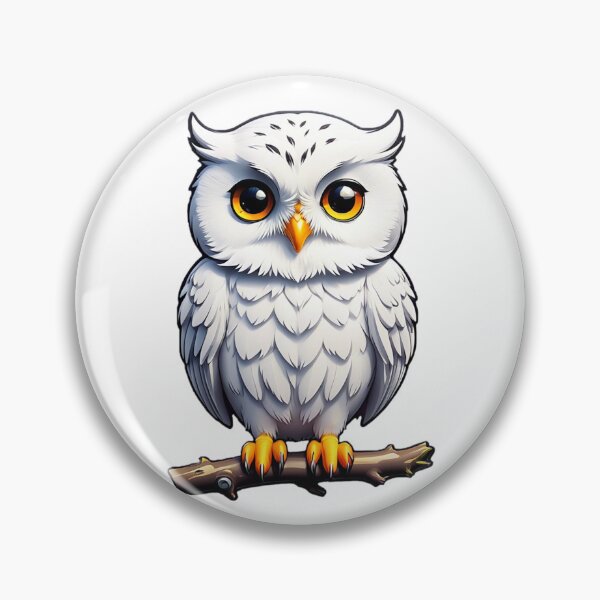 Item preview, Cute White Owl designed and sold by Bunmigraphics .