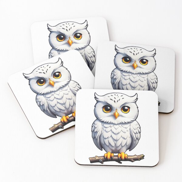 Item preview, Cute White Owl designed and sold by Bunmigraphics .