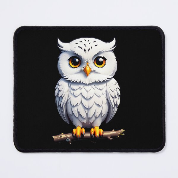 Item preview, Cute White Owl designed and sold by Bunmigraphics .
