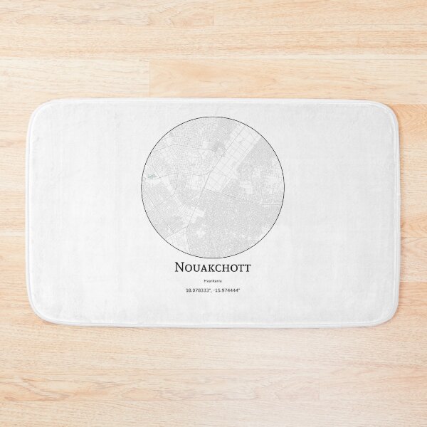 Item preview, Topography of Nouakchott designed and sold by JohnnysHeath.