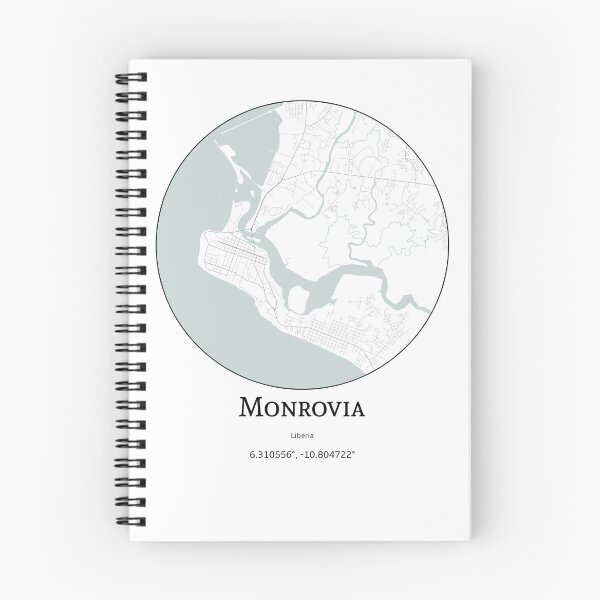 Item preview, Topography of Monrovia designed and sold by JohnnysHeath.