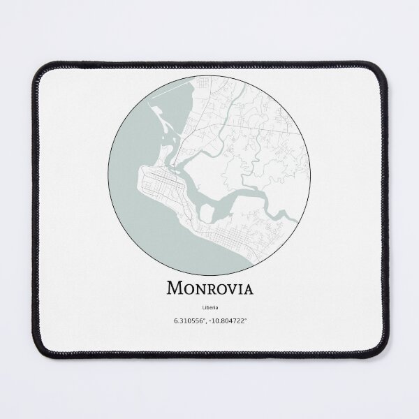 Item preview, Topography of Monrovia designed and sold by JohnnysHeath.