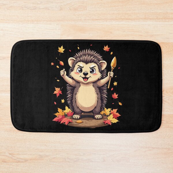 Item preview, Adorable Hedgehog with Fall Leaves Autumn Animal Humor designed and sold by Designer-Girl.