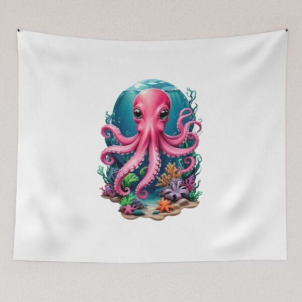 Item preview, Pink Octopus designed and sold by Bunmigraphics .