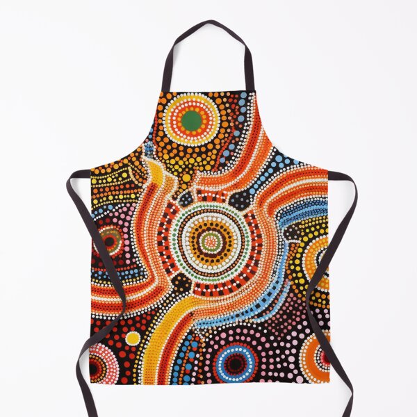 Item preview, Aboriginal Inspired Dot Art - With Lava Streams designed and sold by GrinGalore.