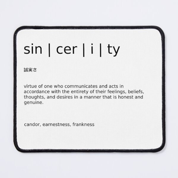 Item preview, sincerity designed and sold by JohnnysHeath.