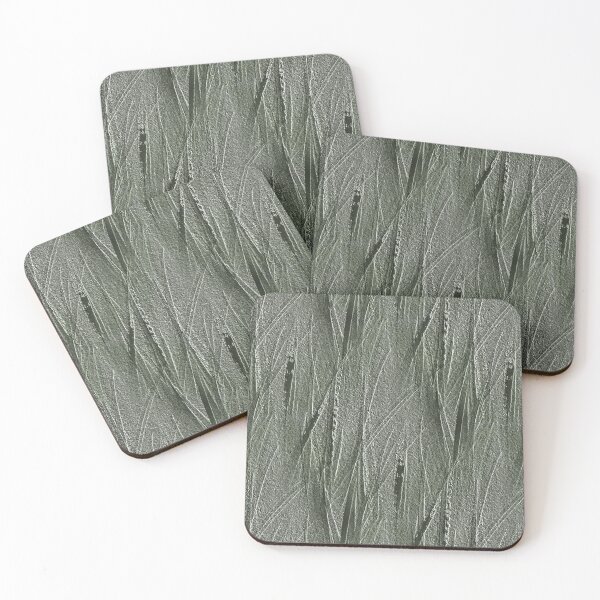 Item preview, Long Foliage Embossed Grass Pattern in Green designed and sold by Artistestella.