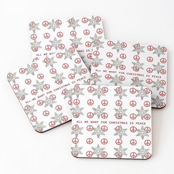 Item preview, ALL WE WANT FOR CHRISTMAS IS PEACE designed and sold by Fuzzdandy Designs.