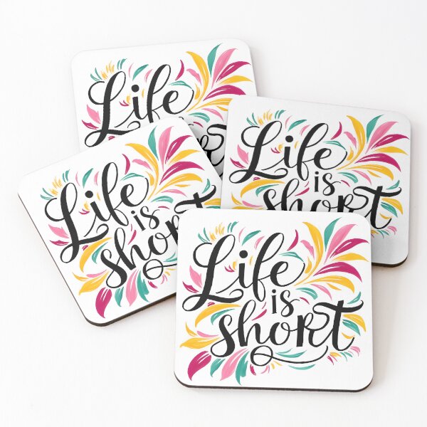 Item preview, Life is short designed and sold by EnchantedThread.