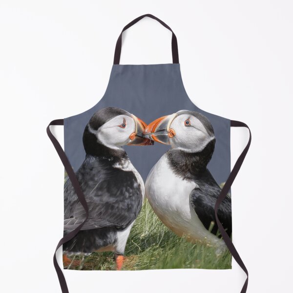 Item preview, puffins, kissing in love designed and sold by kathleenjean.