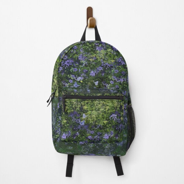 Item preview, Purple flowers - wisteria, clematis, bluebells, forget-me-nots, butterflies and bees designed and sold by frabbita.