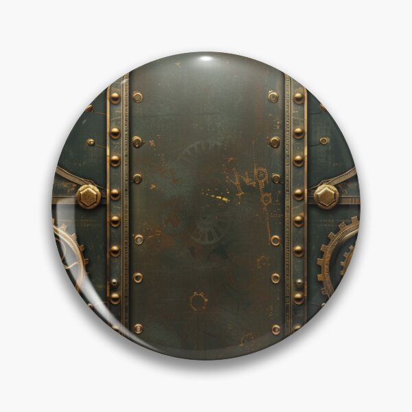 Item preview, Steampunk Cog Dark Green Pattern Grungy  designed and sold by GrinGalore.