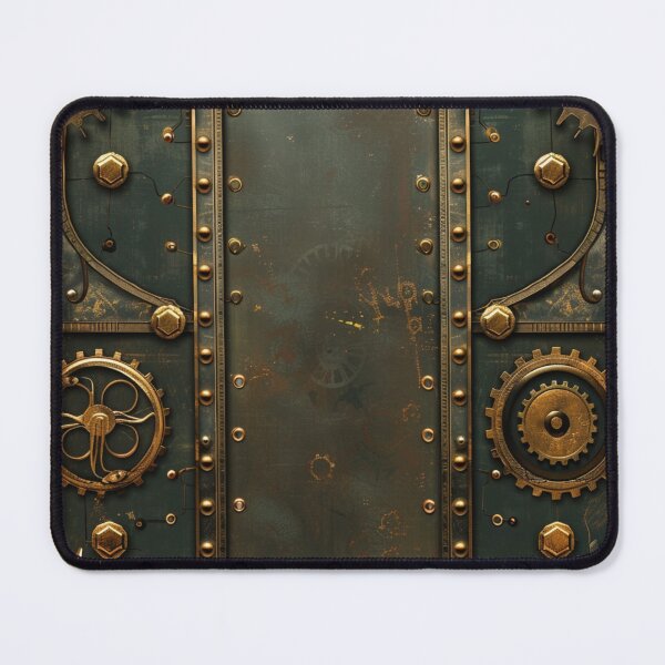 Item preview, Steampunk Cog Dark Green Pattern Grungy  designed and sold by GrinGalore.