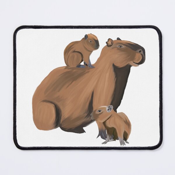 Artikelvorschau, Die Capybara-Familie entworfen und verkauft von Annabelle & L'Odonate.