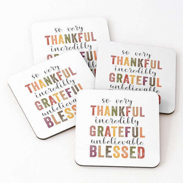 Item preview, Thankful Grateful Blessed Thanksgiving designed and sold by Blok45.
