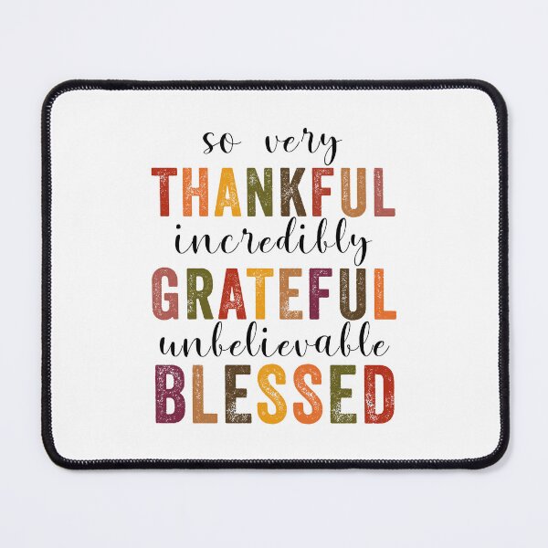 Item preview, Thankful Grateful Blessed Thanksgiving designed and sold by Blok45.