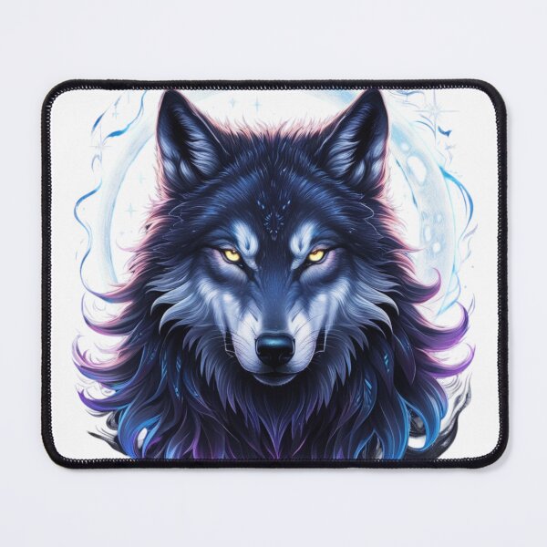 Item preview, Mystic Blue Wolf designed and sold by RebelPaintBrush.