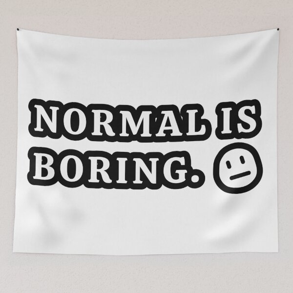 Item preview, Normal is boring sticker  designed and sold by JumpLoe.