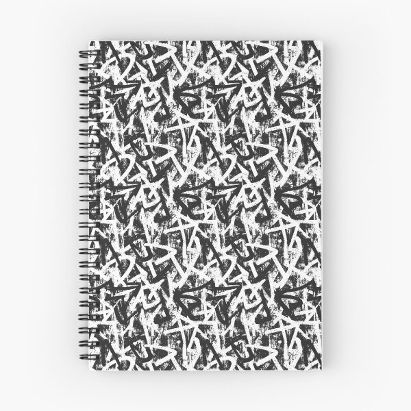 Item preview, lettering pattern illustration black and white background designed and sold by paratynka.