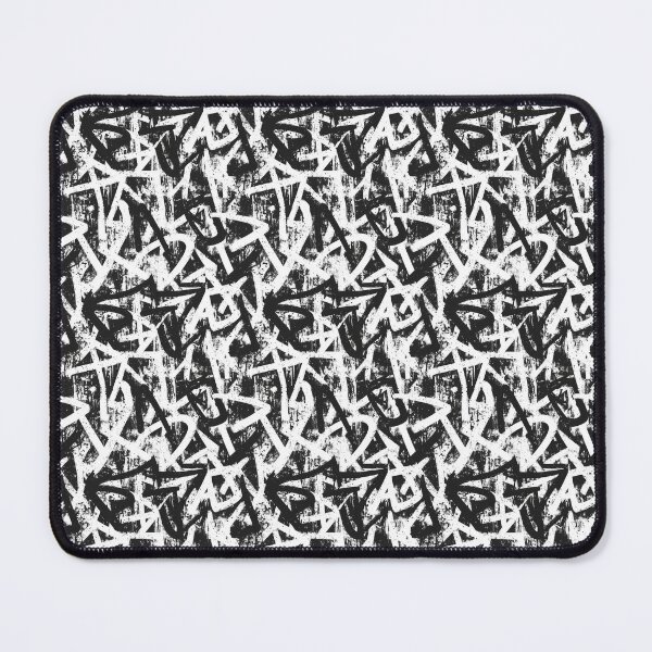 Item preview, lettering pattern illustration black and white background designed and sold by paratynka.