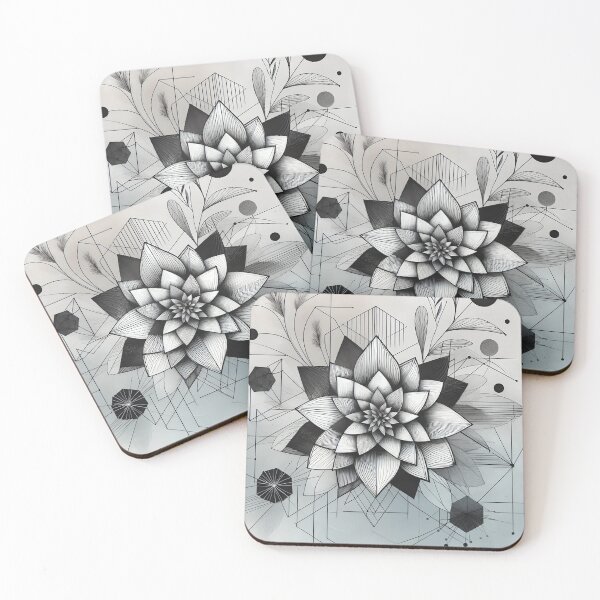 Item preview, Black and White Abstract Floral  designed and sold by GraphicsClub.