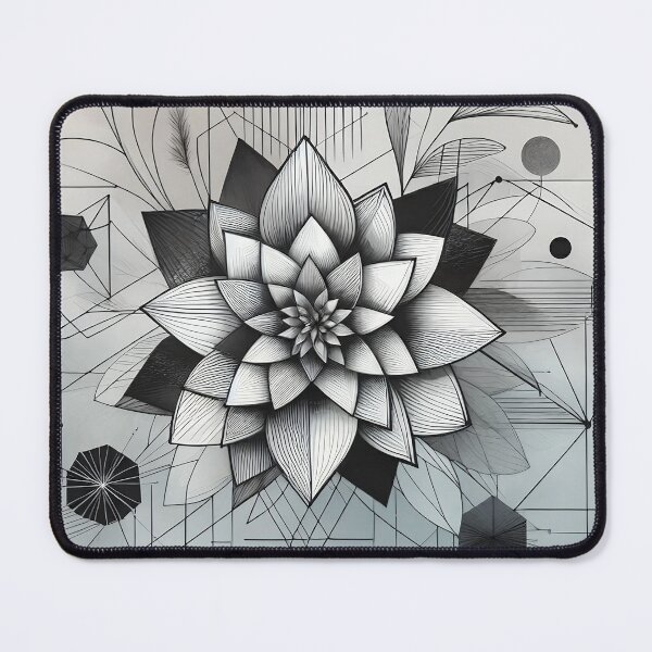 Item preview, Black and White Abstract Floral designed and sold by GraphicsClub.