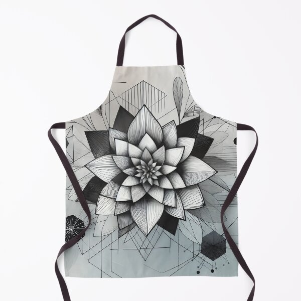 Item preview, Black and White Abstract Floral designed and sold by GraphicsClub.