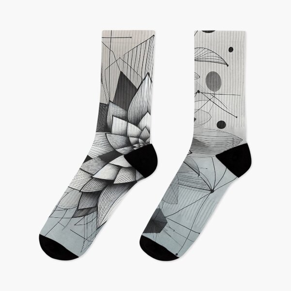 Item preview, Black and White Abstract Floral  designed and sold by GraphicsClub.