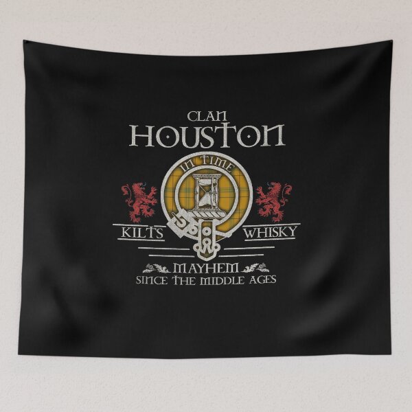 Artikelvorschau, Clan Houston Tartan Wappen Familientreffen Highland Games entworfen und verkauft von Clan1093.