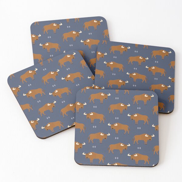 Item preview, Bulls on blue designed and sold by reneesillus.