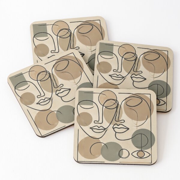 Item preview, Modern Abstract Faces designed and sold by ComfuZy.