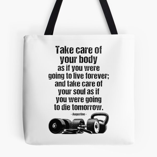 Item preview, Motivational Gym Quote Care For Body & Soul Fitness Training designed and sold by GrandeDuc.