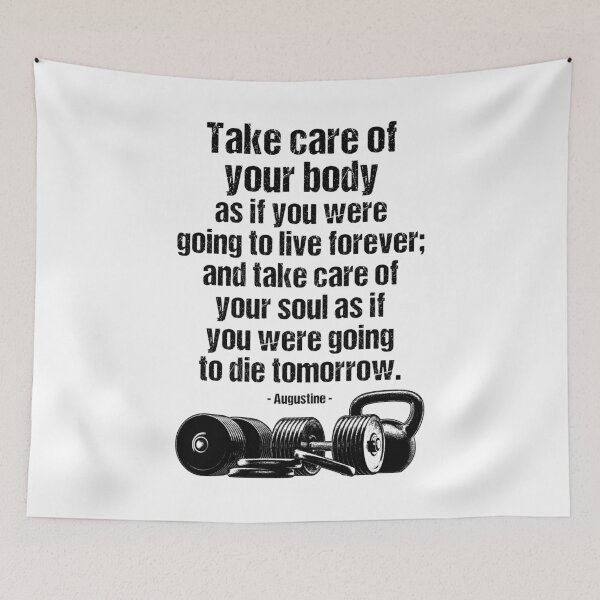 Item preview, Motivational Gym Quote Care For Body & Soul Fitness Training designed and sold by GrandeDuc.