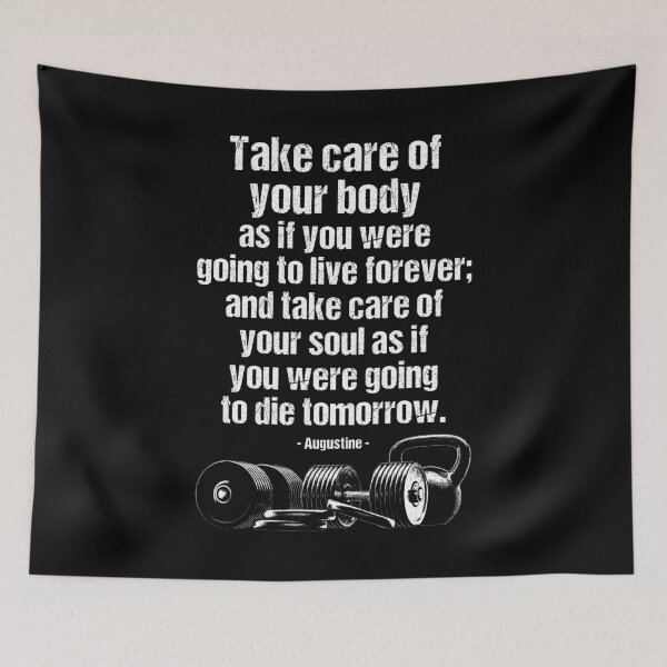 Item preview, Motivational Gym Quote Care For Body & Soul Fitness Training designed and sold by GrandeDuc.
