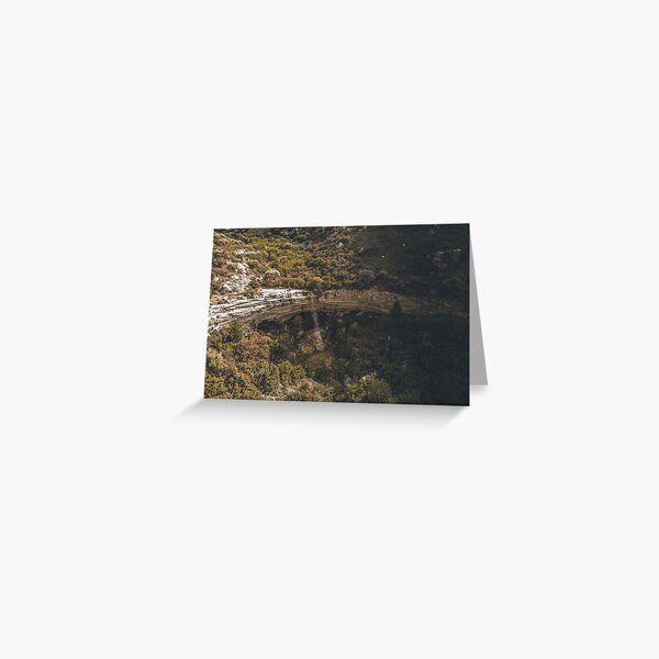 The Mystical Waterfall - Prastio Avdimou Greeting Card