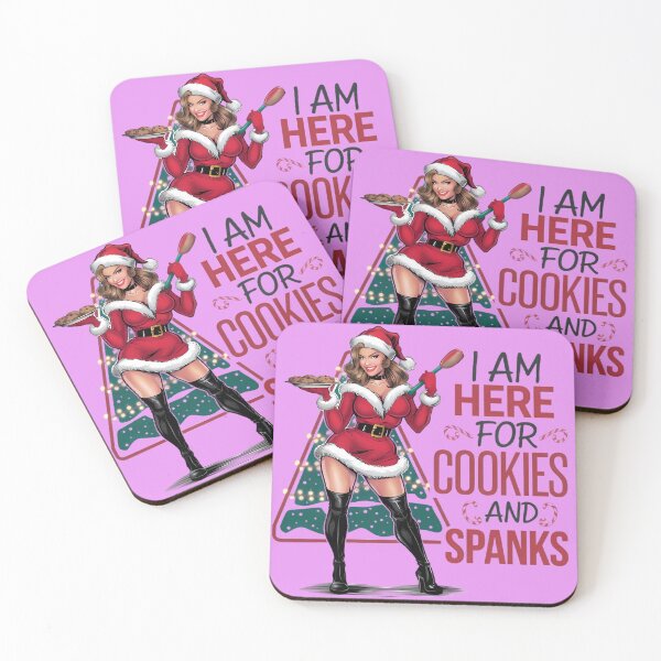 Item preview, I'm here for cookies and spanks Christmas theme designed and sold by BugiDesignArt.